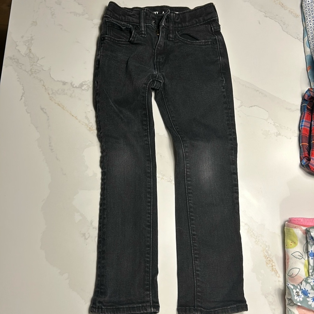 Slim black denim jeans